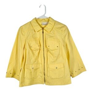 Chico’s Yellow Utility Lightweight Jacket